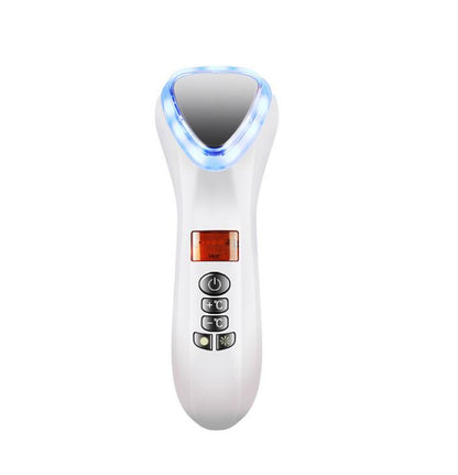 Ultrasonic Hot Cold LED Facial Hammer - Professional Face & Body Massager