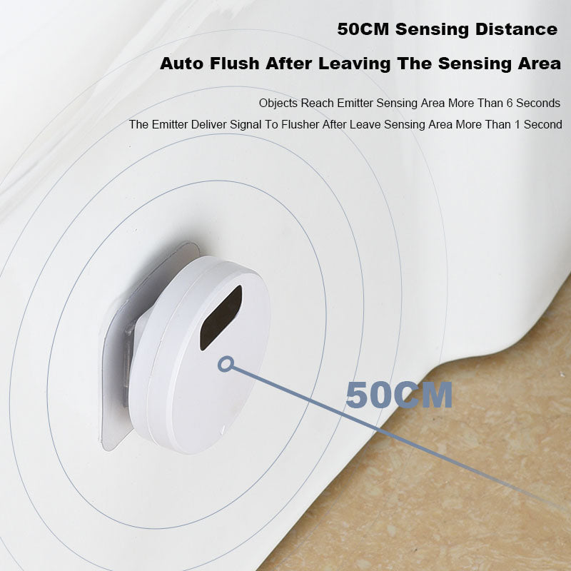 Zarusky™ Smart Touchless Toilet Flusher – Intelligent Infrared Induction Automatic Flushing Device for Modern Home Hygiene