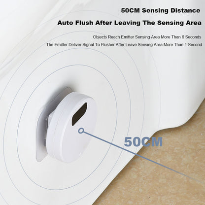 Zarusky™ Smart Touchless Toilet Flusher – Intelligent Infrared Induction Automatic Flushing Device for Modern Home Hygiene