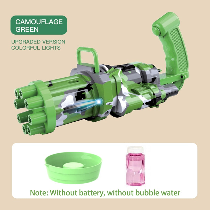 Magic Dolphin Gatling Bubble Gun | Automatic Electric Bubble Machine Blower | Outdoor Soap Bubble Toy for Kids & Children