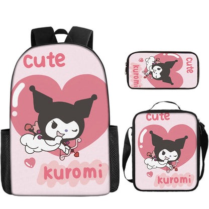 New Cartoon School Bag for Girls | High-Quality Printed Kids Backpack with Pencil Case | Custom Bookbag, Cute & Durable School Bags for Children