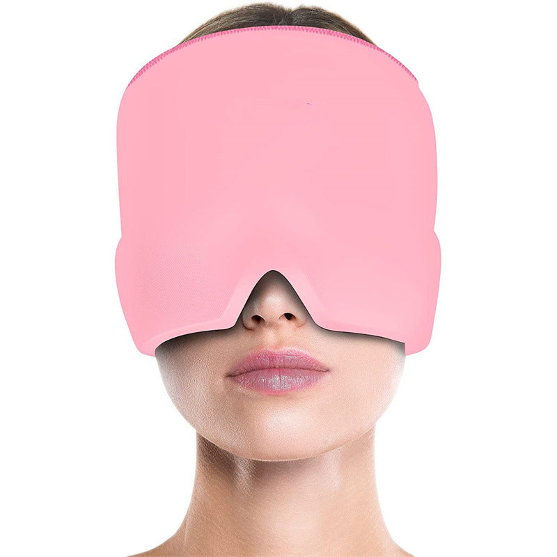 Migraine Relief Hat Ice Pack - Headache Relief Gel Eye Mask Cold Therapy