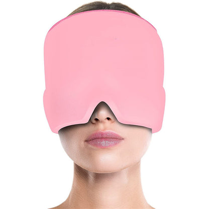 Migraine Relief Hat Ice Pack - Headache Relief Gel Eye Mask Cold Therapy