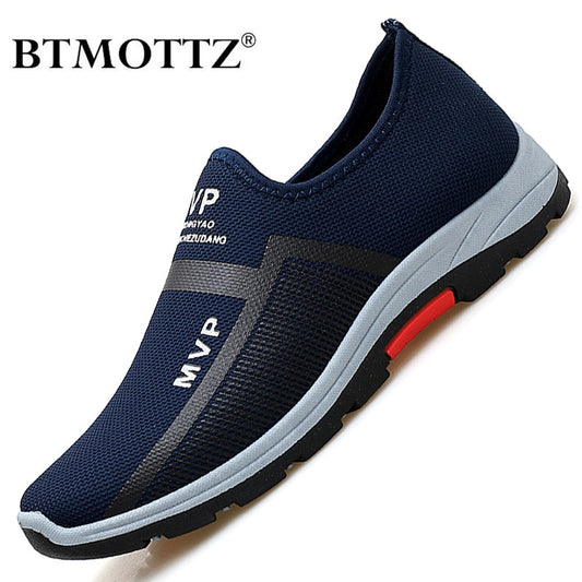 Summer Mesh Men Shoes Lightweight Sneakers - Breathable Slip-On Casual Walking Loafers