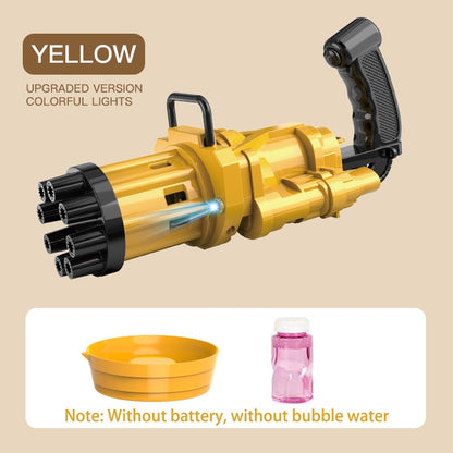 Magic Dolphin Gatling Bubble Gun | Automatic Electric Bubble Machine Blower | Outdoor Soap Bubble Toy for Kids & Children