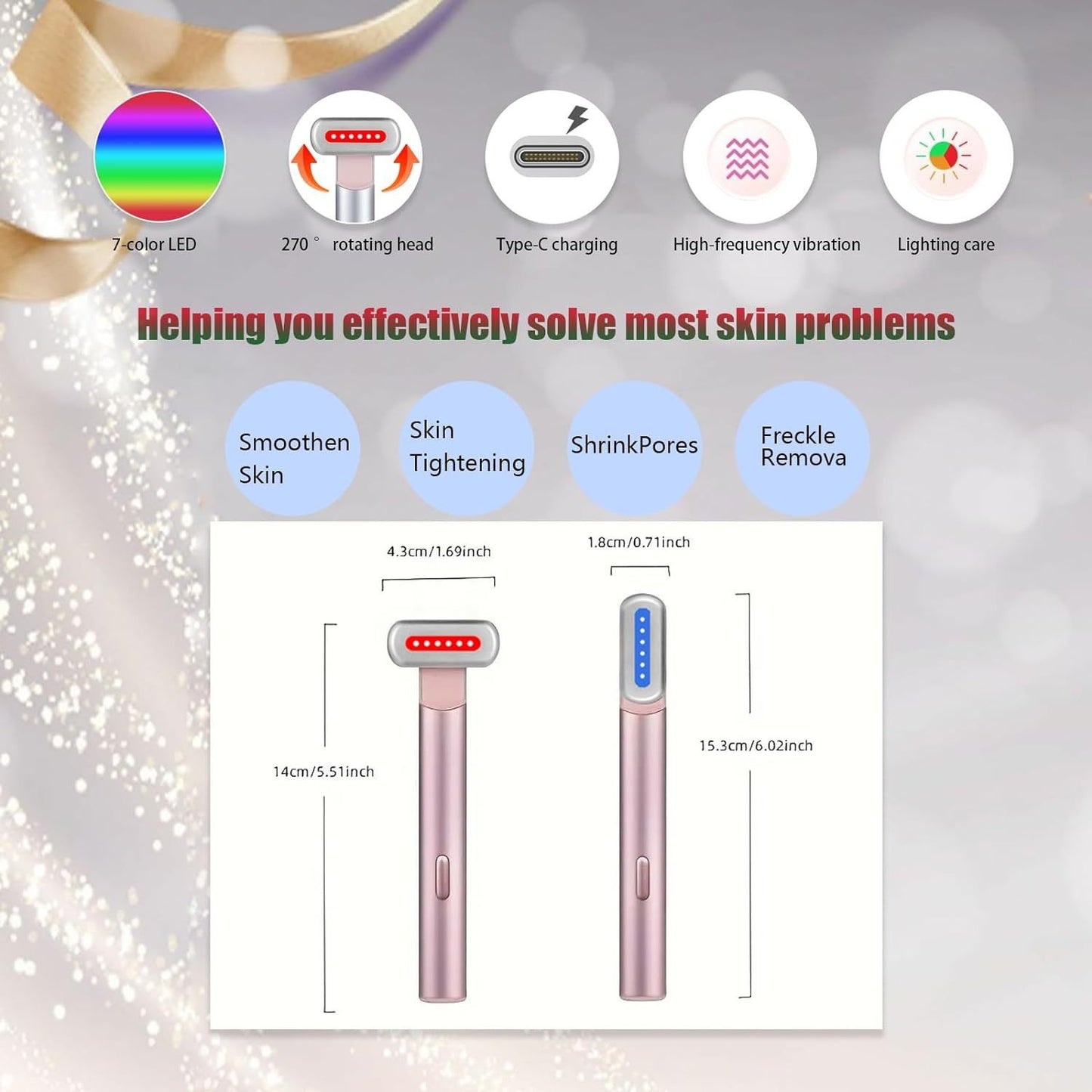 Zarusky™ Lumina-Lift Eye Wand – 4-in-1 LED Therapy & Sonic Vibration Anti-Aging Massager