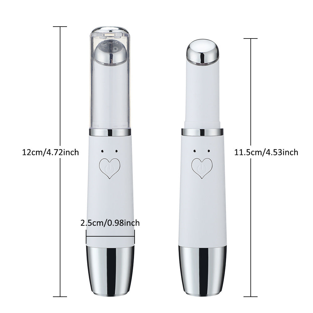 Red & Blue Light Eye Massager Pen – Heating Vibration Eye Beauty Device for Dark Circles & Puffiness