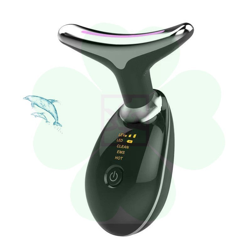 LED Neck Lifting & Wrinkle Reduction Device – Vibration Massage & Color Light Therapy Beauty Tool