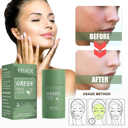 Zarusky™ Green Tea Pore-Eraser Stick – Mess-Free Detox Clay Mask for Deep Cleansing
