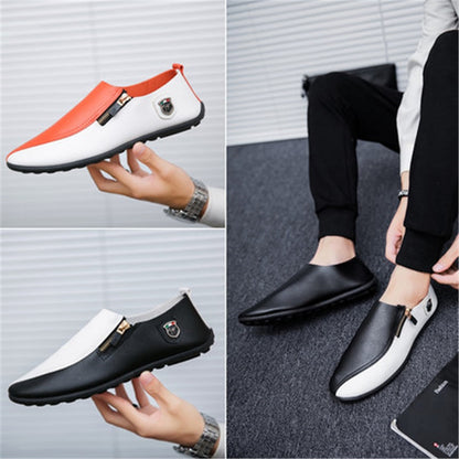 Mocassins en cuir pour hommes – Chaussures de conduite souples à enfiler | Ballerines décontractées pour hommes et femmes