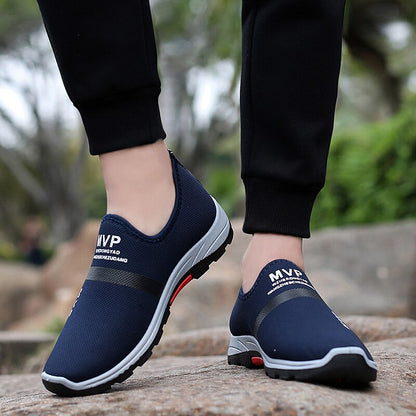 Summer Mesh Men Shoes Lightweight Sneakers - Breathable Slip-On Casual Walking Loafers