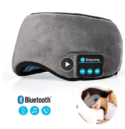 3D Bluetooth Sleep Eye Mask with Wireless Music | Soft Stereo Headset for Relaxation & Deep Sleep