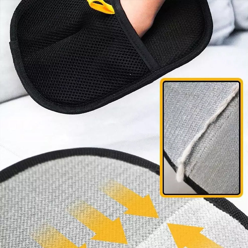 3-in-1 static pet hair removal gloves for grooming, deshedding, and cleaning fur from furniture, clothes, and carpets—gentle, reusable, and easy to use.