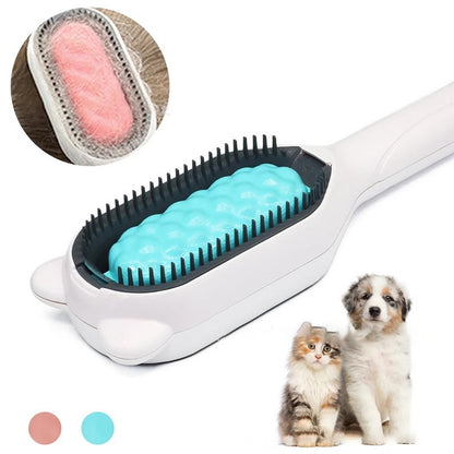 Pet Hair Removal Comb for Cats & Dogs – Floating Fur Cleaner Brush for Long & Short Hair