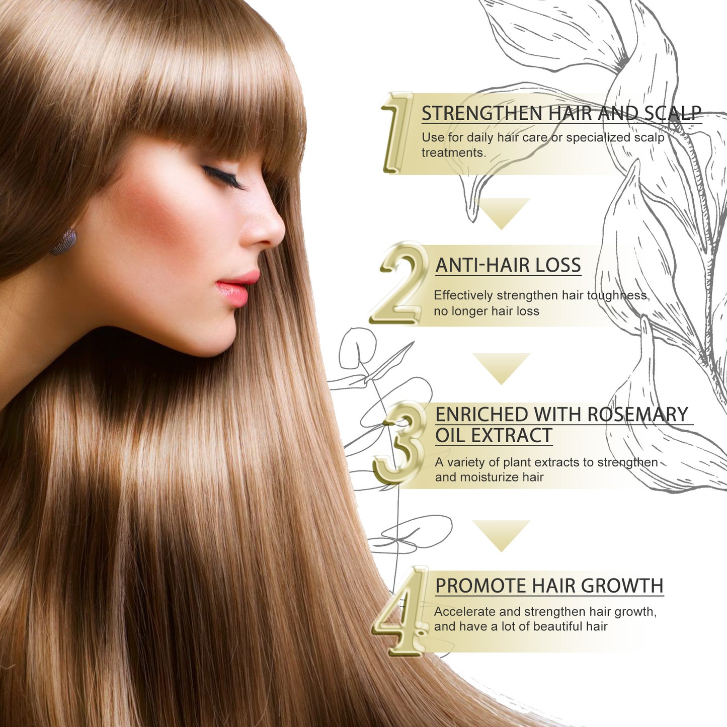 Zarusky Rosemary & Argan Hair Growth Oil – Nourishing Scalp Treatment | USA 2-6 Days