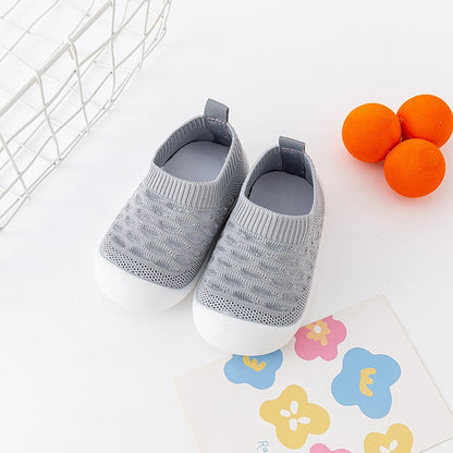 Baby Walking Shoes - Soft Sole Anti-Slip Indoor Shoes for Boys & Girls | Breathable Mesh First Walkers