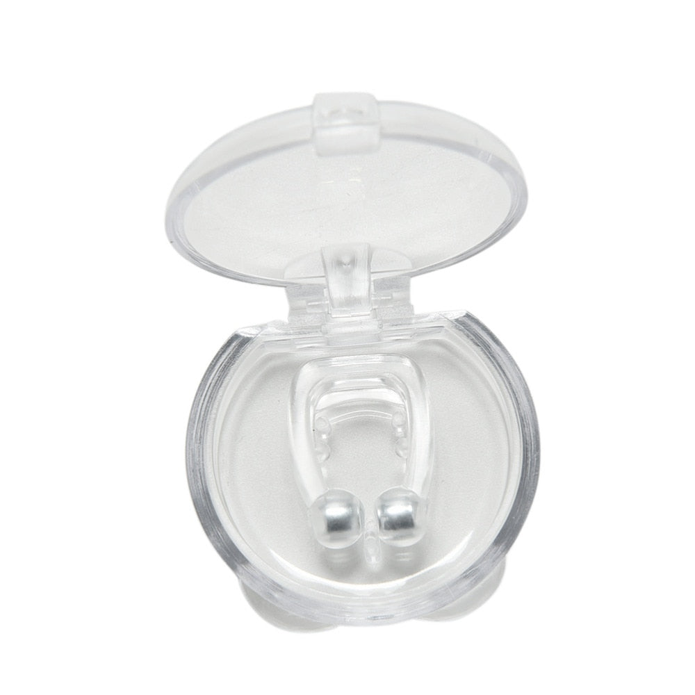 Zarusky™ Silicone Magnetic Anti-Snore Nose Clip – Sleep Aid & Apnea Guard with Case