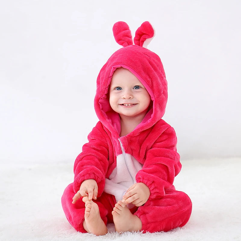 Baby Animal Romper Jumpsuit | Toddler Cartoon One-Piece Pajamas | Soft Infant Romper Sleepwear | Cute & Comfortable Kids Clothing