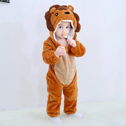 Baby Animal Romper Jumpsuit | Toddler Cartoon One-Piece Pajamas | Soft Infant Romper Sleepwear | Cute & Comfortable Kids Clothing