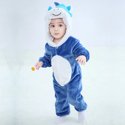 Baby Animal Romper Jumpsuit | Toddler Cartoon One-Piece Pajamas | Soft Infant Romper Sleepwear | Cute & Comfortable Kids Clothing