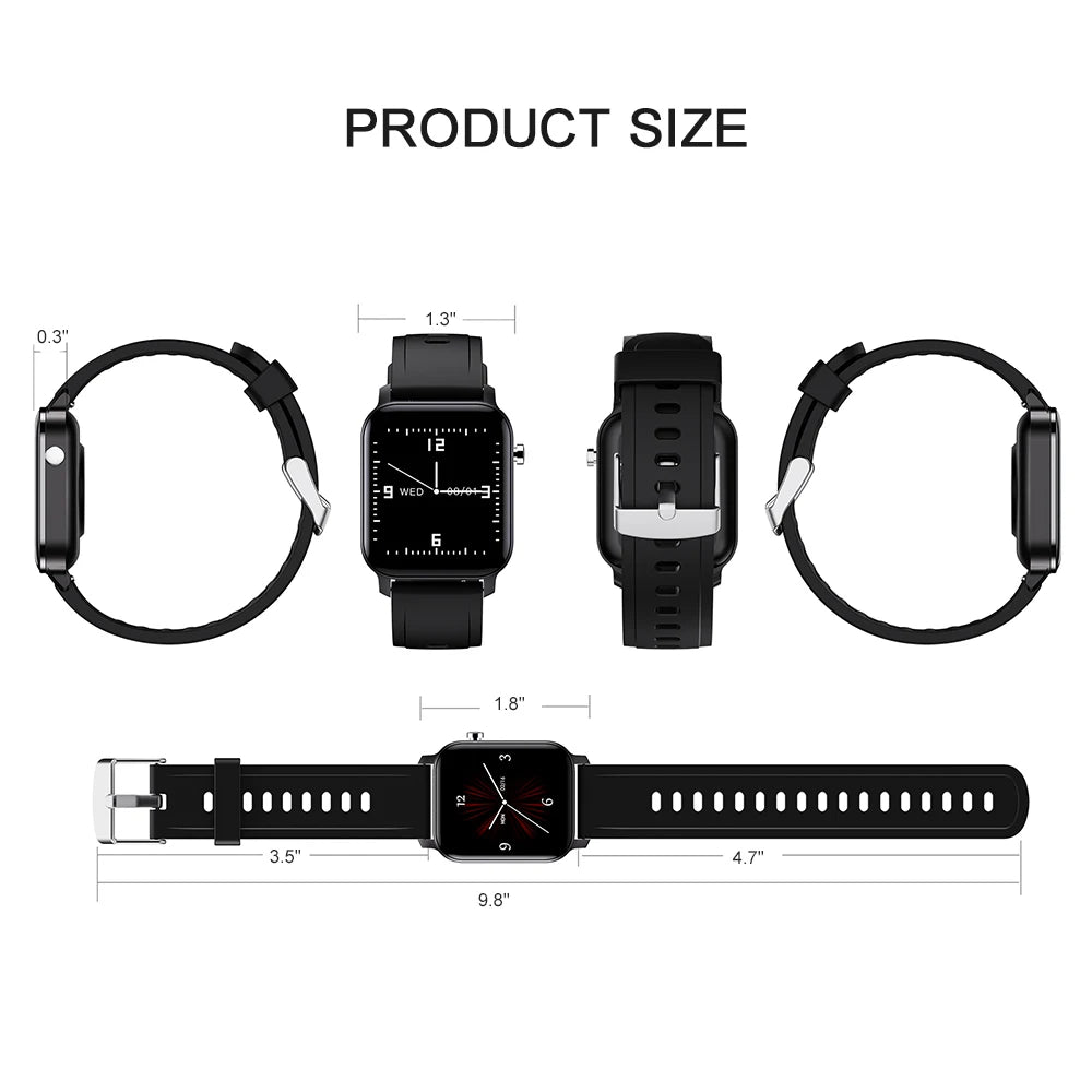 New Smart Watch for Men & Women – Waterproof Smart Band for Android & iOS (Compatible with Xiaomi & Huawei)