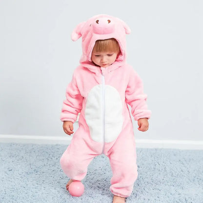 Baby Animal Romper Jumpsuit | Toddler Cartoon One-Piece Pajamas | Soft Infant Romper Sleepwear | Cute & Comfortable Kids Clothing