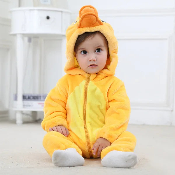 Baby Animal Romper Jumpsuit | Toddler Cartoon One-Piece Pajamas | Soft Infant Romper Sleepwear | Cute & Comfortable Kids Clothing
