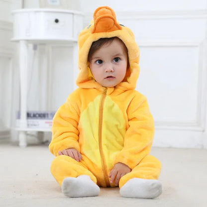 Baby Animal Romper Jumpsuit | Toddler Cartoon One-Piece Pajamas | Soft Infant Romper Sleepwear | Cute & Comfortable Kids Clothing