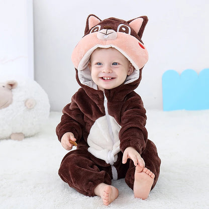 Baby Animal Romper Jumpsuit | Toddler Cartoon One-Piece Pajamas | Soft Infant Romper Sleepwear | Cute & Comfortable Kids Clothing
