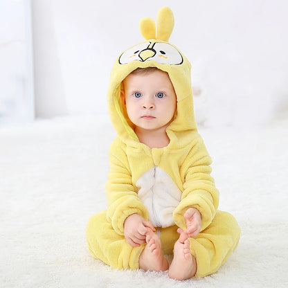 Baby Animal Romper Jumpsuit | Toddler Cartoon One-Piece Pajamas | Soft Infant Romper Sleepwear | Cute & Comfortable Kids Clothing