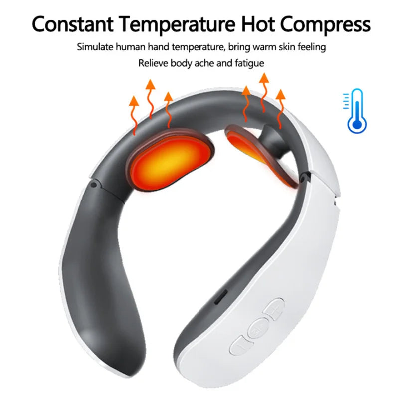 Zarusky™ Smart Electric Shoulder & Neck Massager – 4 Pulse Therapy Modes for Relaxation & Fatigue Relief