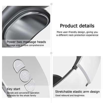 Zarusky™ Smart Electric Shoulder & Neck Massager – 4 Pulse Therapy Modes for Relaxation & Fatigue Relief