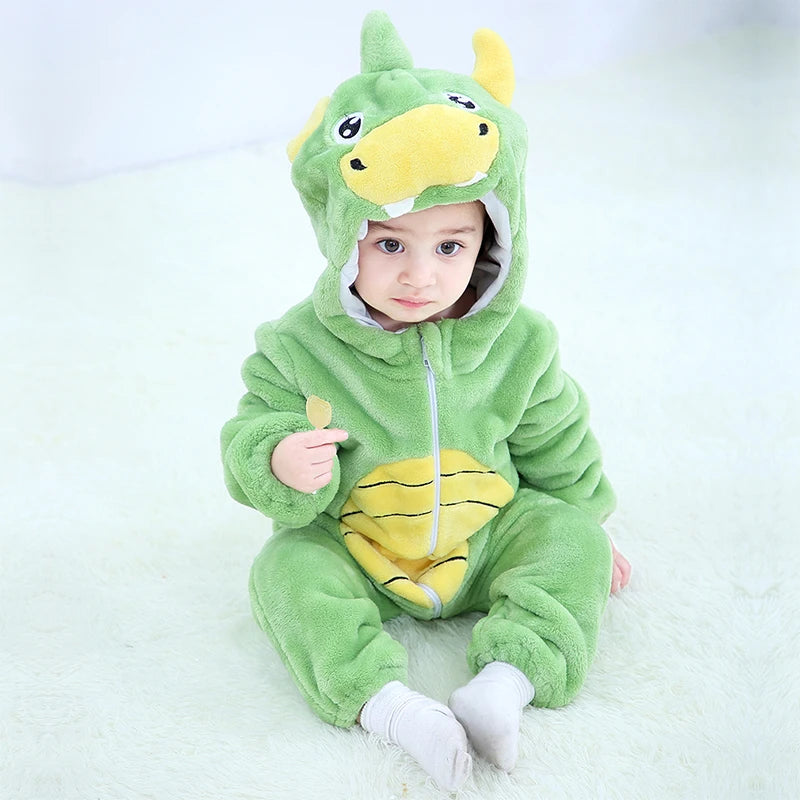 Baby Animal Romper Jumpsuit | Toddler Cartoon One-Piece Pajamas | Soft Infant Romper Sleepwear | Cute & Comfortable Kids Clothing