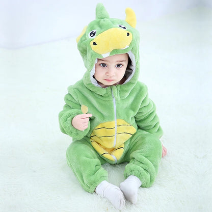 Baby Animal Romper Jumpsuit | Toddler Cartoon One-Piece Pajamas | Soft Infant Romper Sleepwear | Cute & Comfortable Kids Clothing