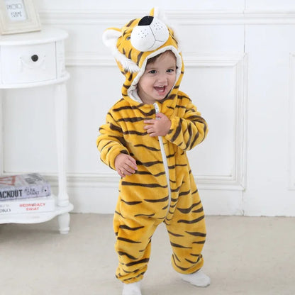 Baby Animal Romper Jumpsuit | Toddler Cartoon One-Piece Pajamas | Soft Infant Romper Sleepwear | Cute & Comfortable Kids Clothing