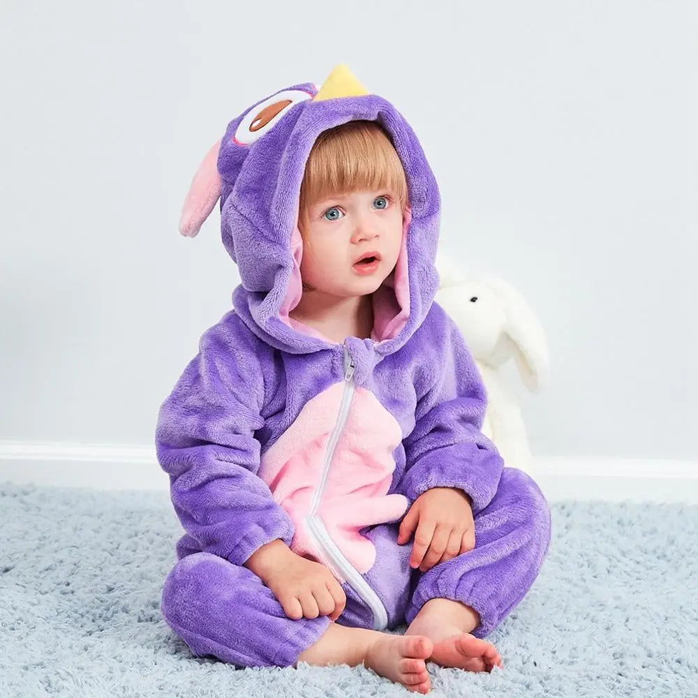 Baby Animal Romper Jumpsuit | Toddler Cartoon One-Piece Pajamas | Soft Infant Romper Sleepwear | Cute & Comfortable Kids Clothing