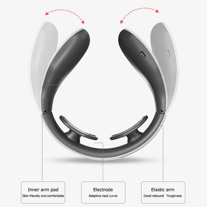 Zarusky™ Smart Electric Shoulder & Neck Massager – 4 Pulse Therapy Modes for Relaxation & Fatigue Relief