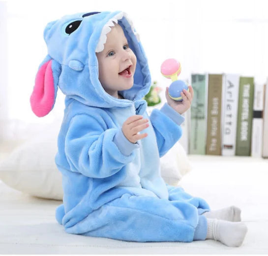Baby Animal Romper Jumpsuit | Toddler Cartoon One-Piece Pajamas | Soft Infant Romper Sleepwear | Cute & Comfortable Kids Clothing