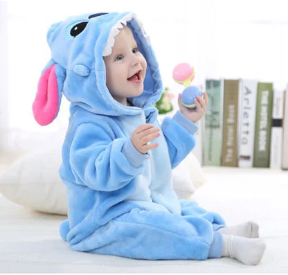 Baby Animal Romper Jumpsuit | Toddler Cartoon One-Piece Pajamas | Soft Infant Romper Sleepwear | Cute & Comfortable Kids Clothing