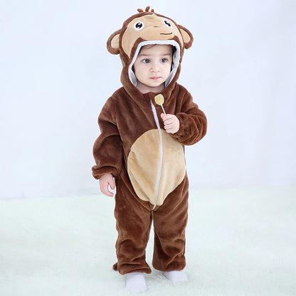 Baby Animal Romper Jumpsuit | Toddler Cartoon One-Piece Pajamas | Soft Infant Romper Sleepwear | Cute & Comfortable Kids Clothing