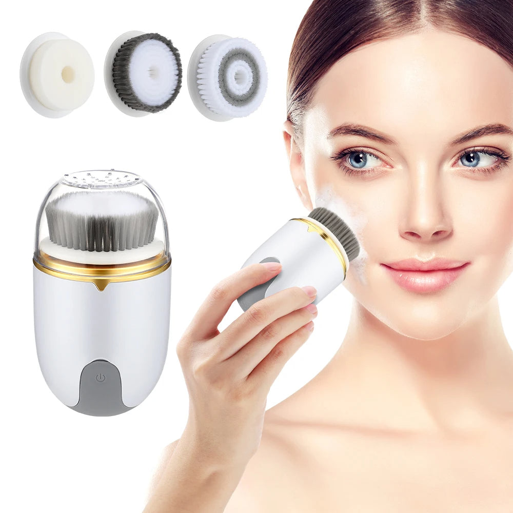 Zarusky™ 3-in-1 Ultrasonic Facial Cleanser – 5 Heads & FREE Shipping