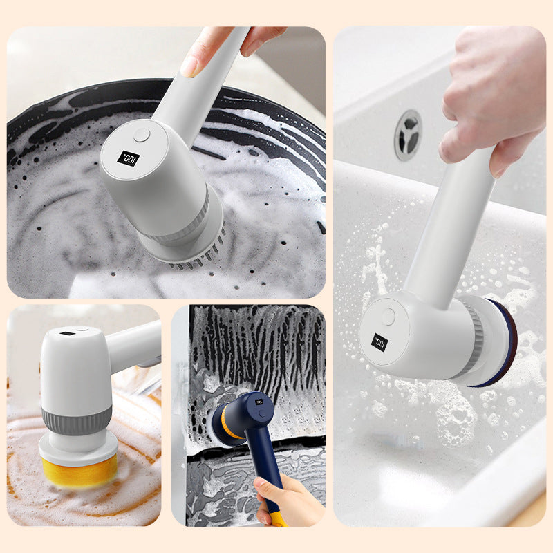 Zarusky™ Wireless Handheld Electric Cleaning Brush – Multifunctional Deep Cleaning Tool
