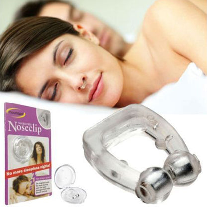 Zarusky™ Silicone Magnetic Anti-Snore Nose Clip – Sleep Aid & Apnea Guard with Case