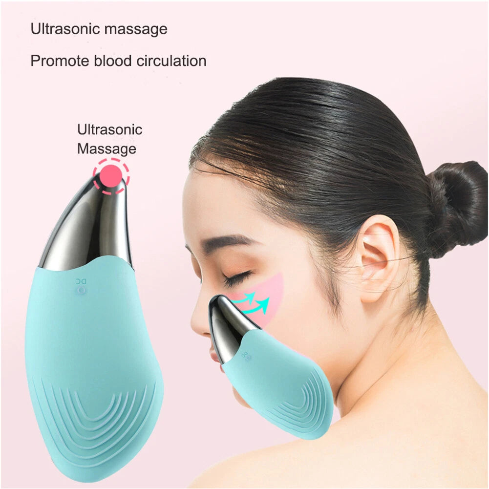 Zarusky Mini Electric Facial Cleansing Brush - Sonic Silicone Face Massager for Deep Pore Cleaning