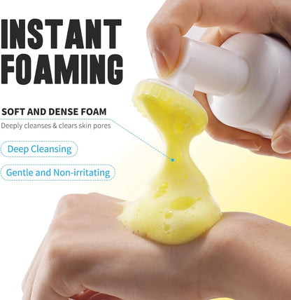 Kojic Acid Turmeric Mousse Cleanser - Brightening Hydrating Foam Face Wash